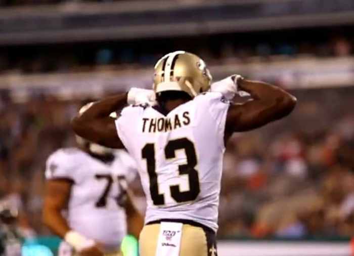 Michael Thomas Flexes after TD